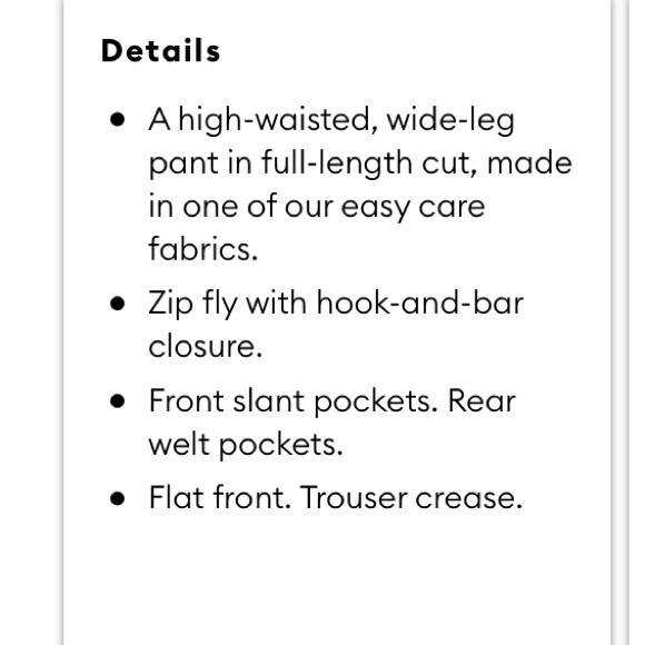 High Waisted Wide Legged Pants NWT - Picture 4 of 5